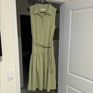 Marissa Webb Sage Green Midi Dress